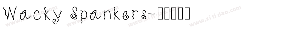 Wacky Spankers字体转换